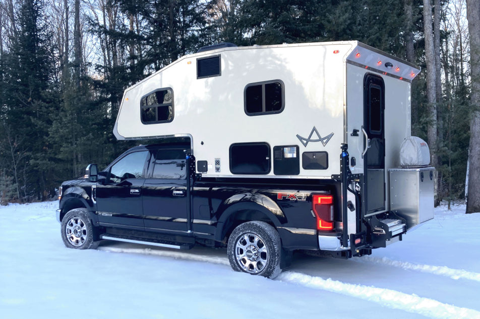 Winter Camping in a Kingstar Truck Bed Camper 