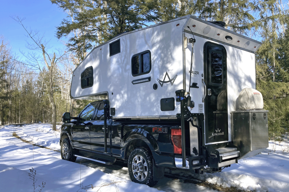 Winter Camping in a Truck Bed Camper by Kingstar