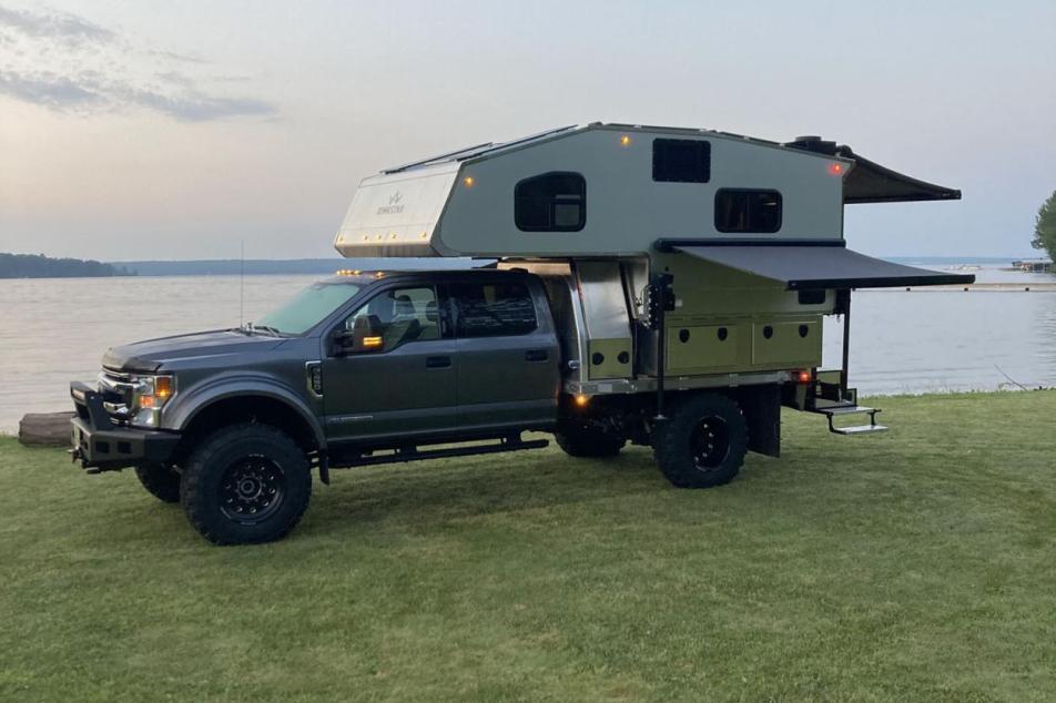 Kingstar Truck Bed Camper by the lake 