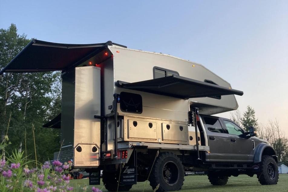 kingstar truck bed camper with awning 