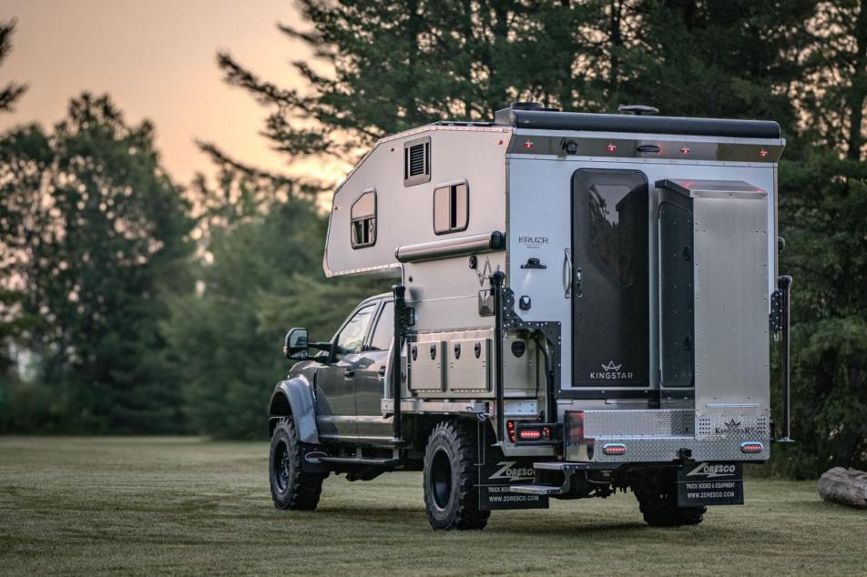 Kingstar Truck Bed Camper parked 