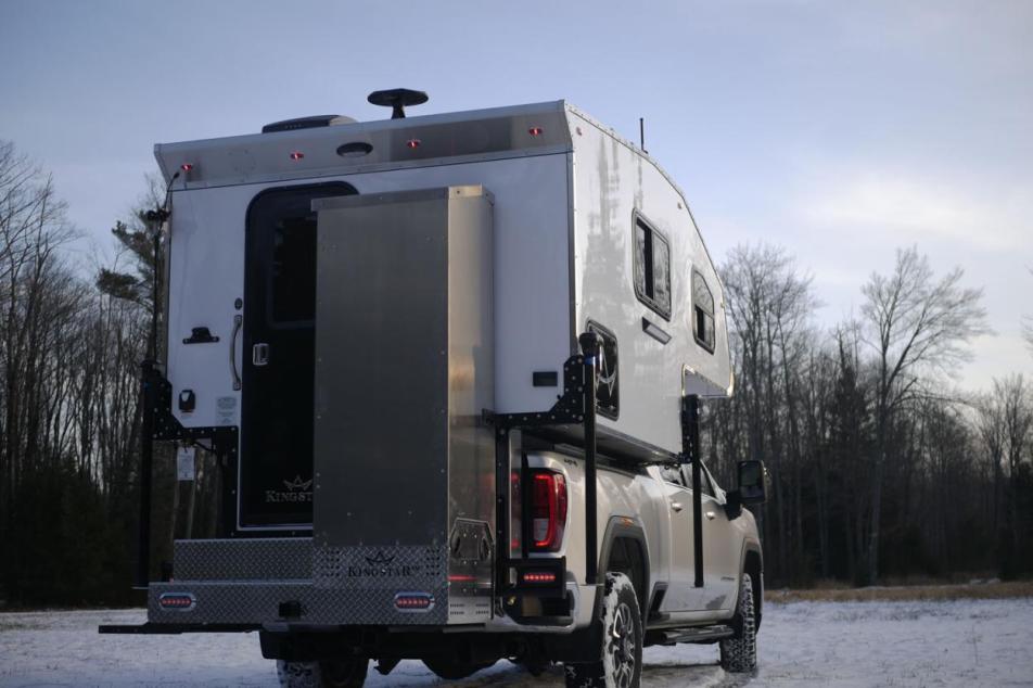 kingstar truck bed camper in snow 