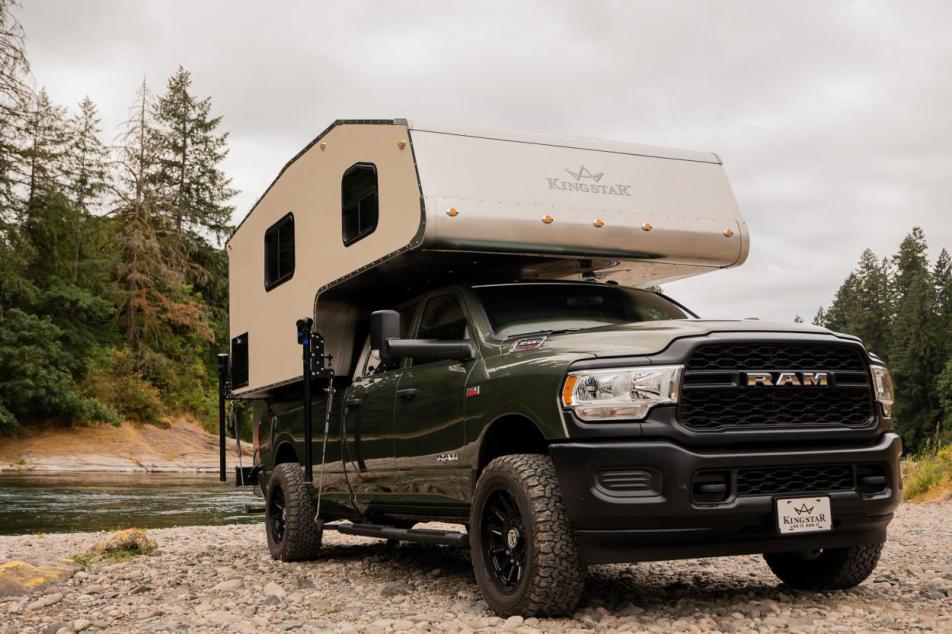kingstar truck bed campers on a waterway 